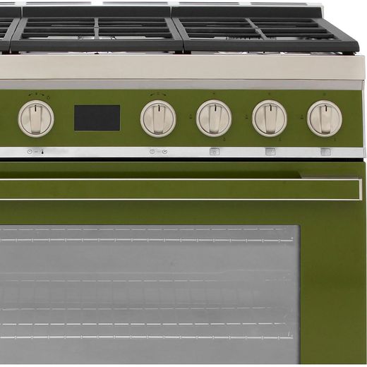 Smeg Portofino CPF9GPOG 90cm Dual Fuel Range Cooker - Olive Green