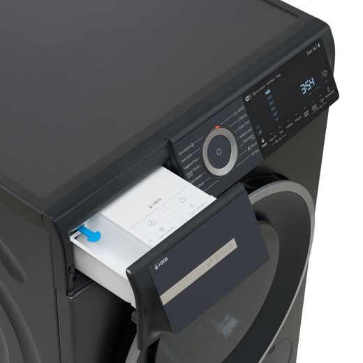 Bosch Series 6 WGH254ARGB 10kg WiFi Connected Auto Dosing Washing Machine with 1400 rpm - Graphite - Detergent drawer