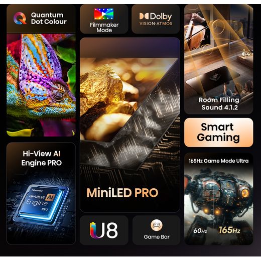Hisense U8Q 75" 4K Ultra HD ULED Smart TV - Annotation - Features