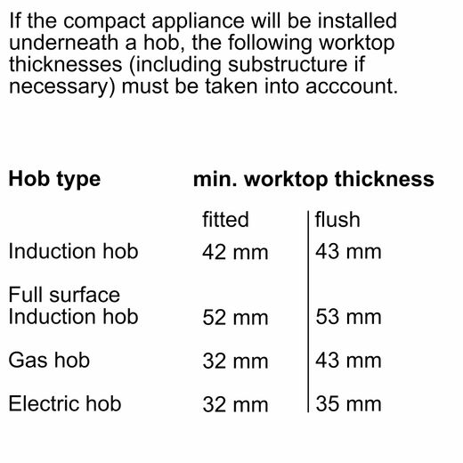 NEFF N70 Compact Built In Electric Single Oven with Microwave Function - Graphite - Dimensions
