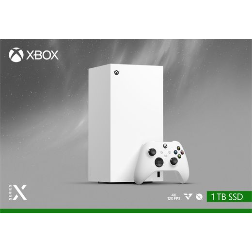 Xbox Series X - Digital Edition 1TB - White - Front box shot