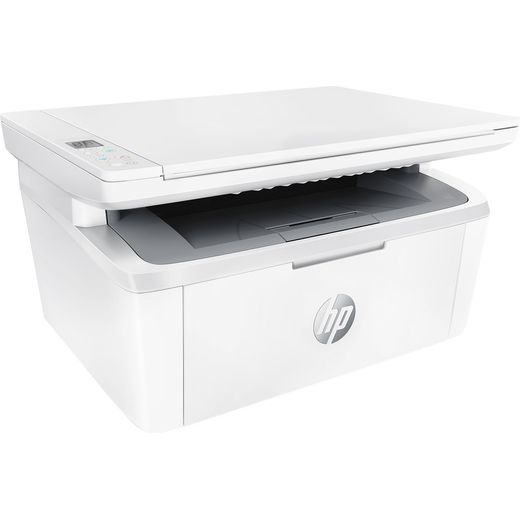 HP LaserJet MFP M140w All-In-One Laser Printer - White - Top right perspective shot
