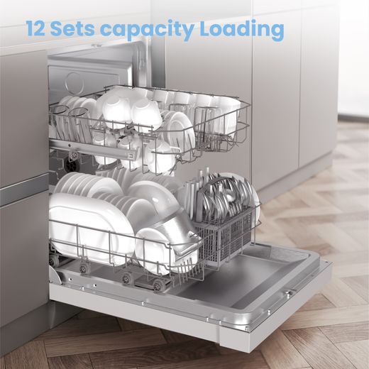 Comfee Standard Dishwasher - White - Annotation - Capacity