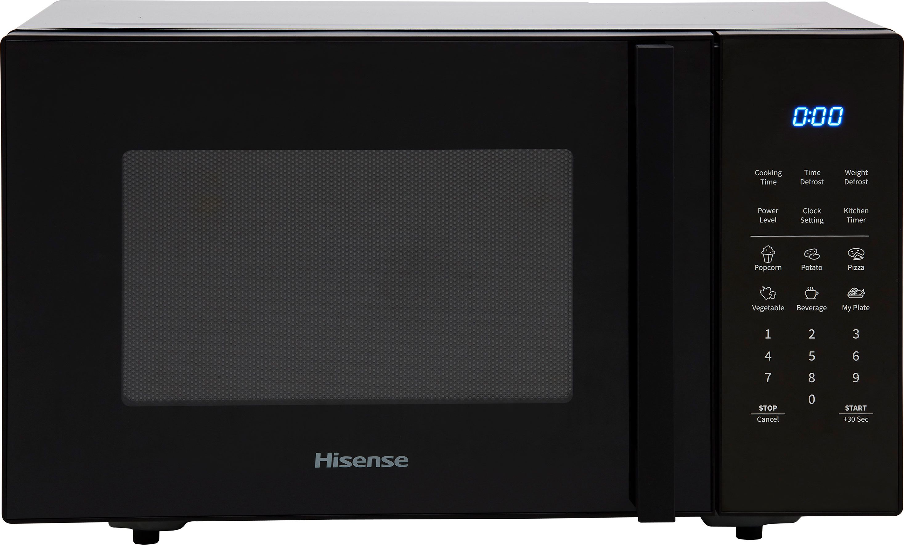 Hisense H23MOBS5HUK Freestanding 29cm Tall Compact Microwave - Black, Black