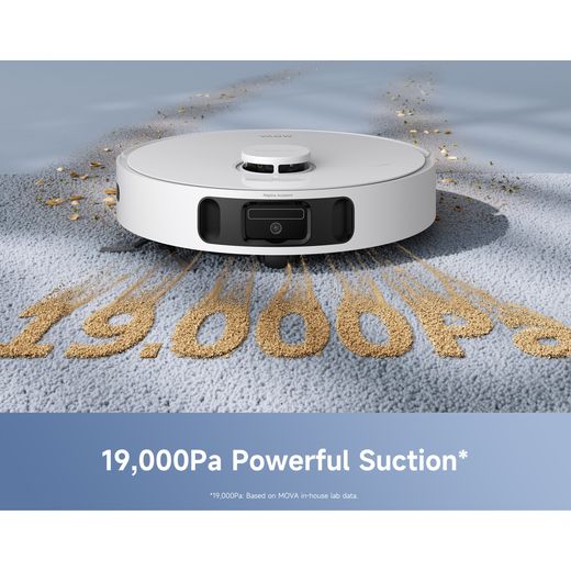 Mova E40 Ultra Robotic Vacuum Cleaner - White - Suction power shot