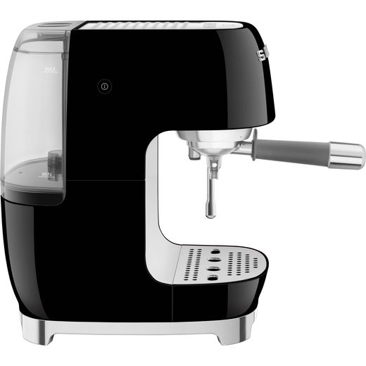 Smeg 50's Style Cold Brew Espresso Coffee Machine - Black - Side shot