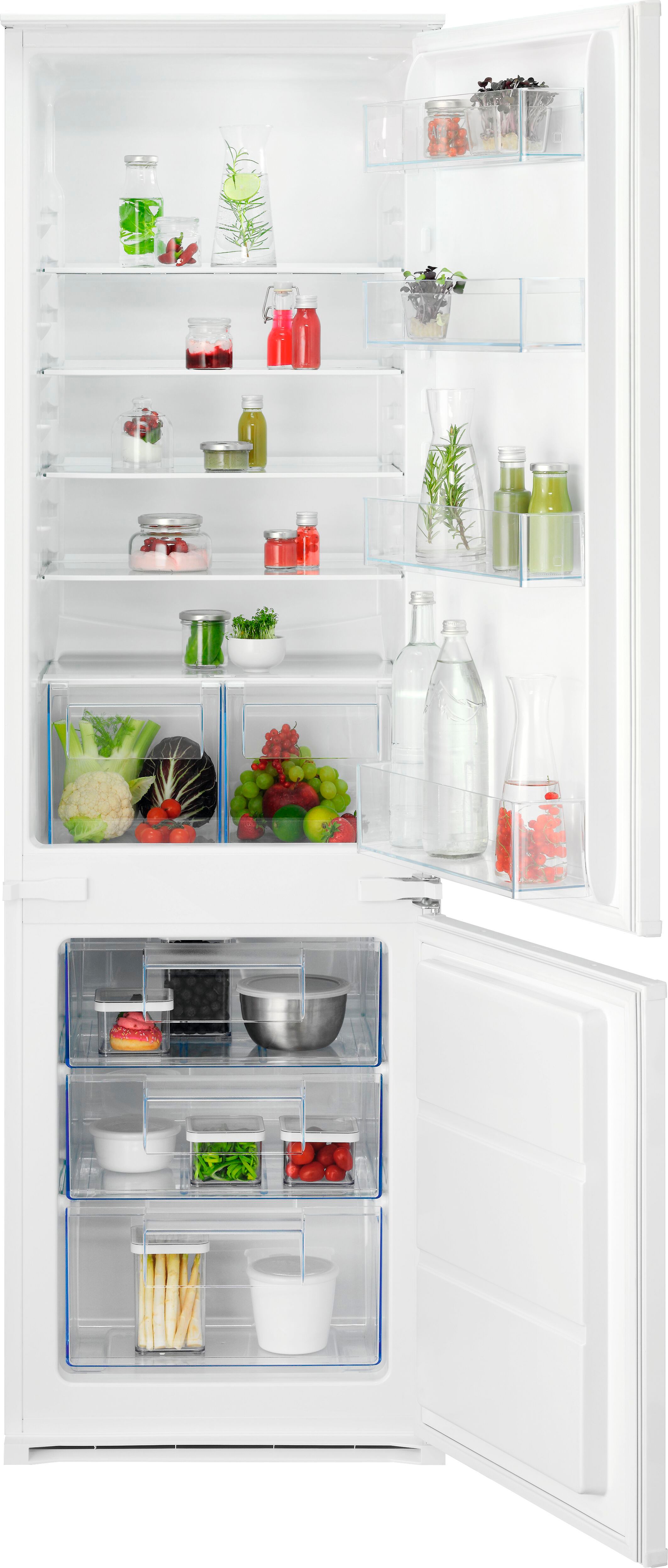 AEG OSC5S181ES Built-in Fridge Freezer - 177cm Height - 271L Total Capacity - White