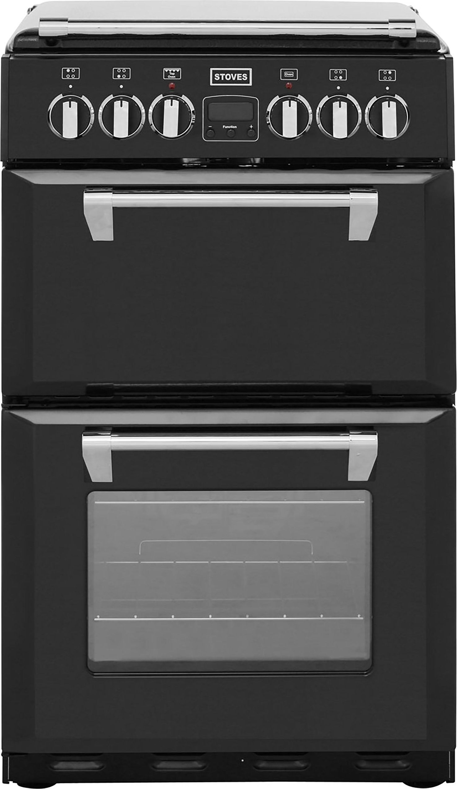 Stoves Mini Range RICHMOND550E 55cm Electric Cooker with Ceramic Hob - Black - A/A Rated, Black