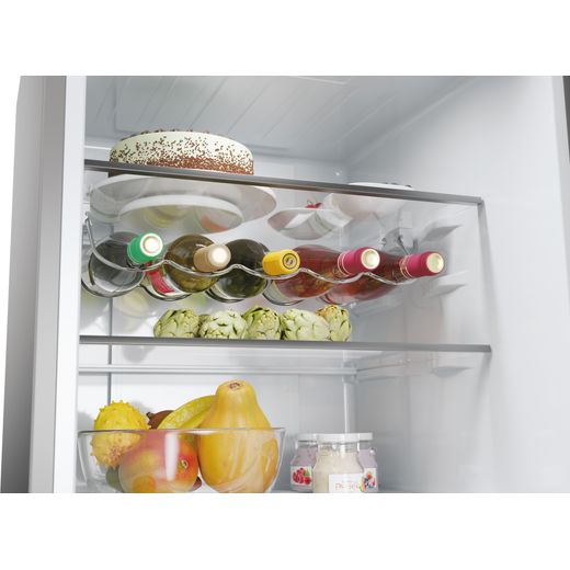 Haier Total No Frost Fridge Freezer - Silver - Close up shelf shot
