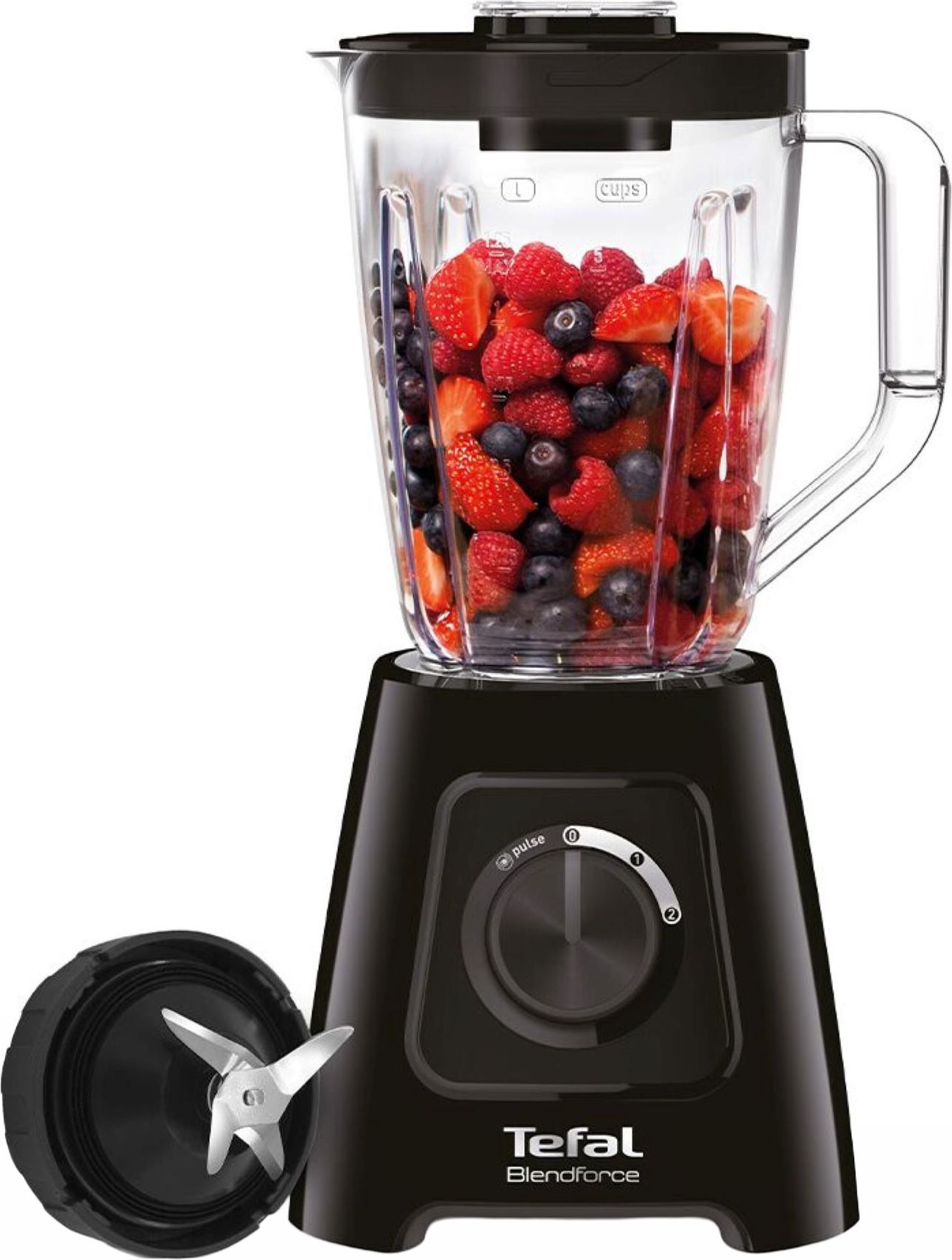 Tefal BL420840 Tabletop Blender - 600W - 1.75L - 2 Speeds + Pulse - Black