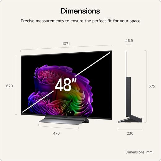 LG evo AI G6 48" 4K Ultra HD OLED Smart TV - Annotation - Dimeson shot