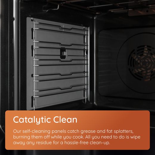 Hotpoint HO 255C X UK Built In Electric Single Oven - Stainless Steel - Annotation -Catalyic oven shot