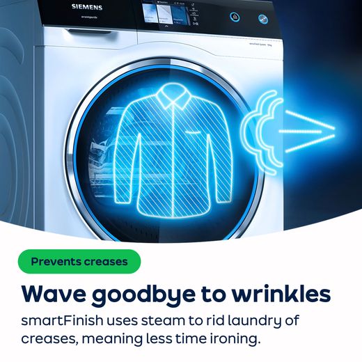 Siemens IQ-700 i-Dos™ WG56B2A3GB 10kg Washing Machine with 1600 rpm - Silver - AO Annotation - smartFinish