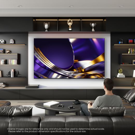 Hisense 100" 4K Ultra HD Smart Freely TV [2026] - 100U7STUK PRO - tv in living room shot 