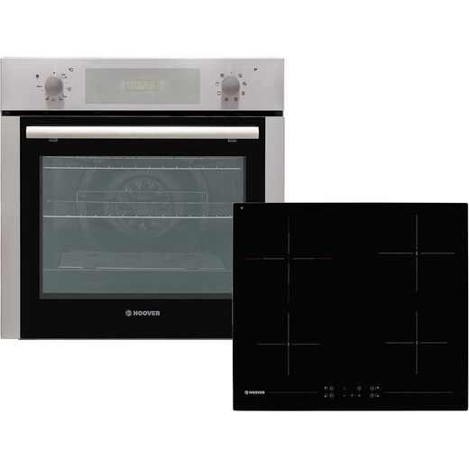 Hoover HPKCER60X/E Built In Electric Single Oven and Ceramic Hob Pack - Stainless Steel - A Rated