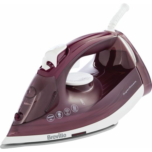 Breville VIN412 2400 Watt Iron -Burgundy / Silver