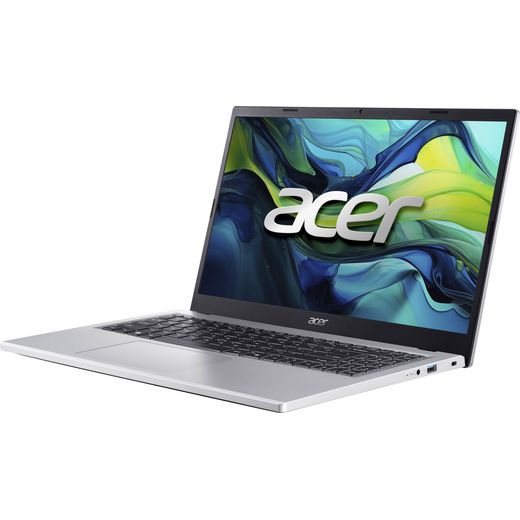 Acer Aspire Lite AL15-61P Laptop - AMD Ryzen™ 7, 512GB SSD, 16 GB RAM - Silver - Left perspective shot