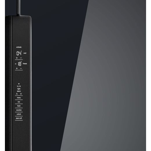 Siemens IQ-700 American Fridge Freezer - Black - Close up control panel shot