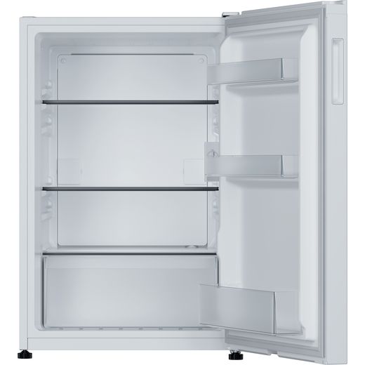 Hoover HONLQ2S58EWK 85cm High Small Fridge - White - Front with door open shot