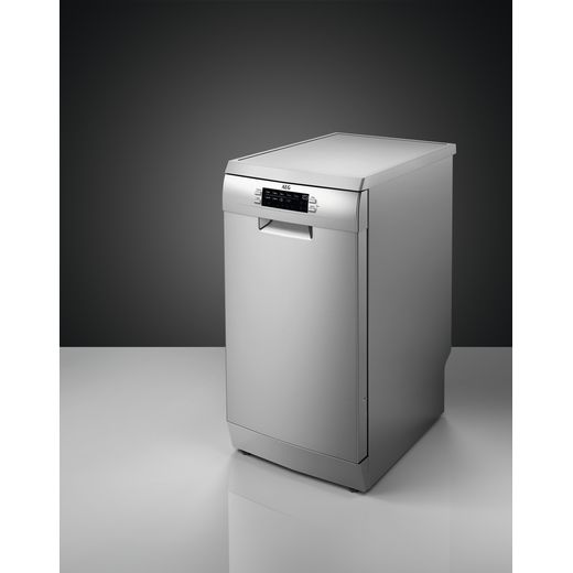 AEG Slimline Dishwasher - Grey  - Dishwasher in kitchen shot 
