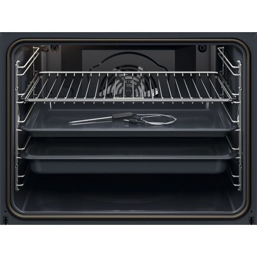 AEG 7000 MealAssist TR7PB731ST Built In Electric Single Oven with Pyrolytic Cleaning - Matt Black - Internal shot