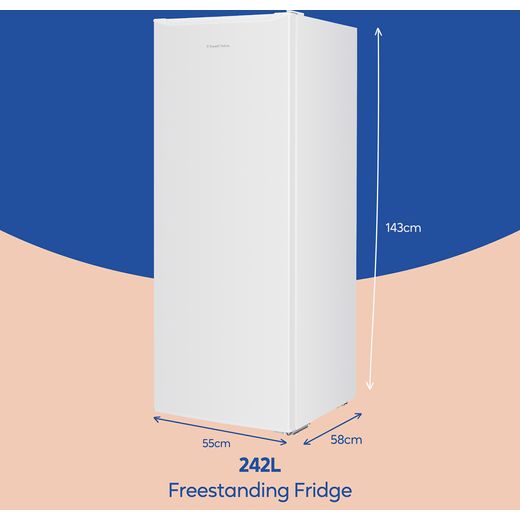 Russell Hobbs RH143LF552E1W Fridge - White - Dimensions