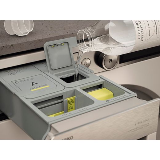ASKO W5096RW.UK 9kg Washing Machine with 1600 rpm - White - Filling detergent dispenser