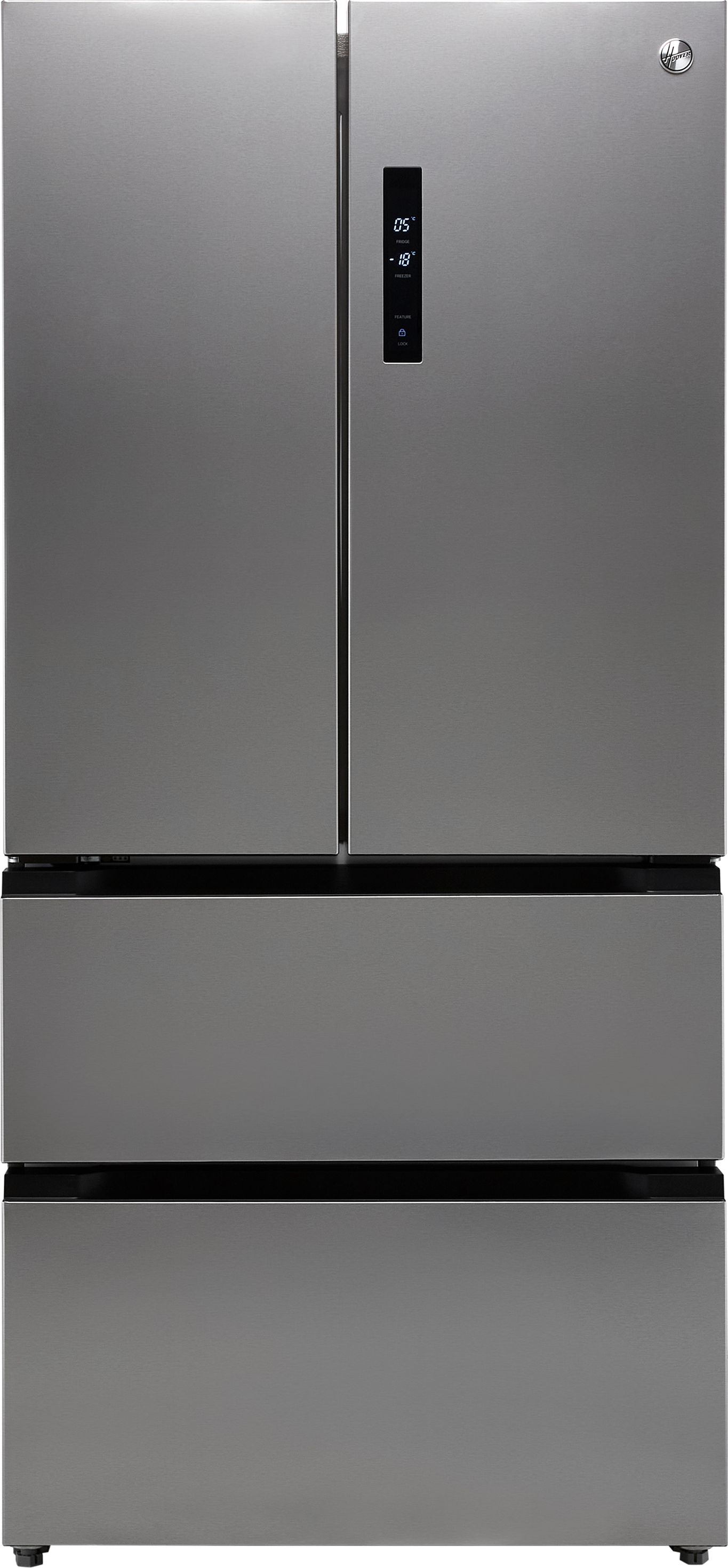 Hoover HSF818FXK Frost Free American Fridge Freezer - Stainless Steel - F Rated, Stainless Steel