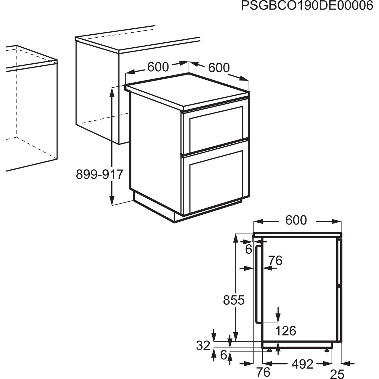 aeg cgb6130acm gas cooker