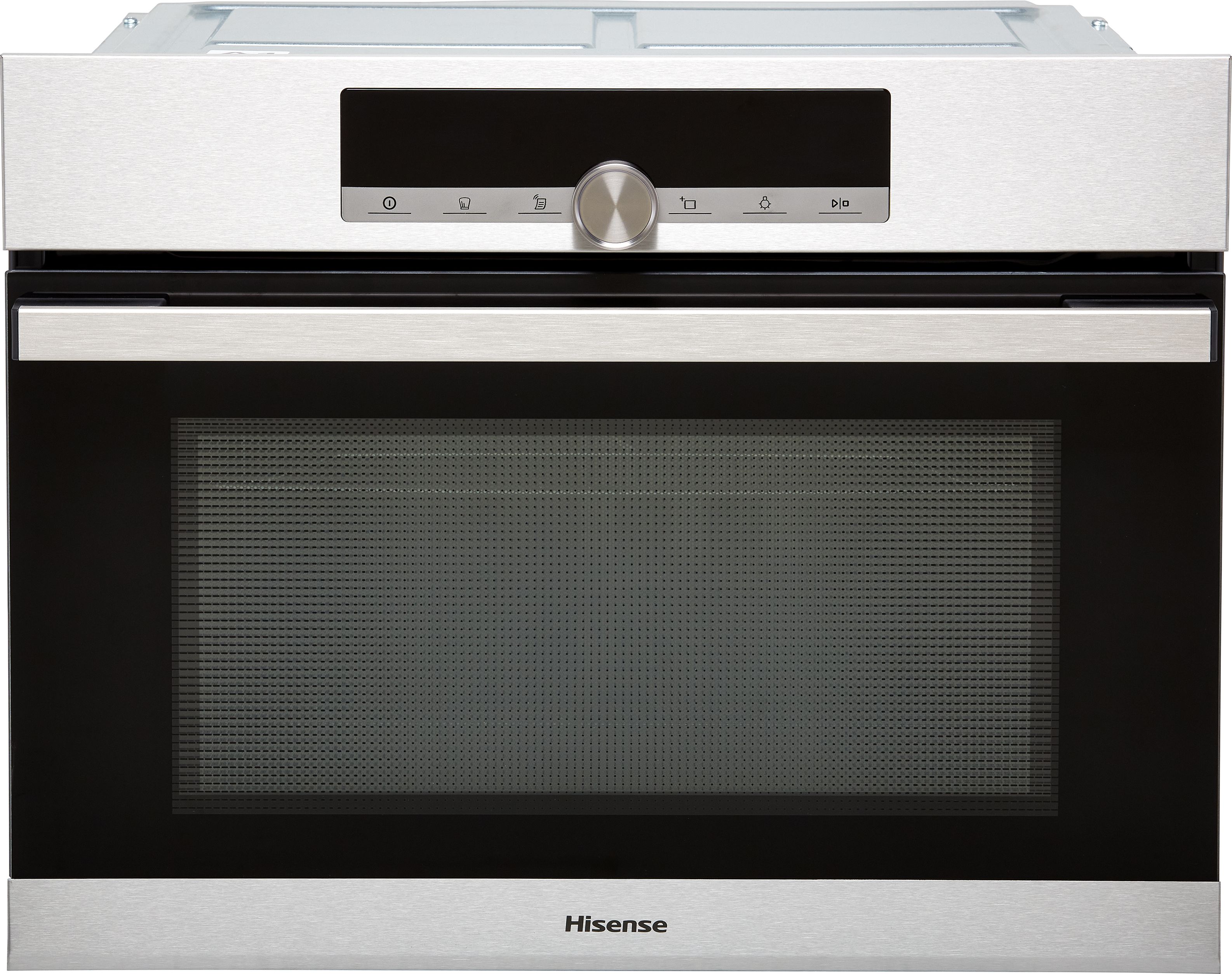 Hisense BIM44321AX Built In Compact Electric Single Oven with Microwave Function - Stainless Steel, Stainless Steel