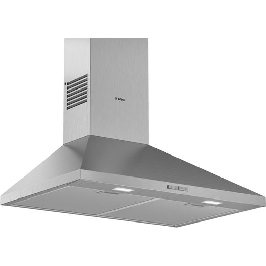 Bosch Series 2 DWP74BC50B Chimney Cooker Hood - Stainless Steel - Right perspectives shot