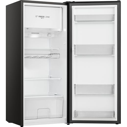 Hisense RR220D4BBE Fridge - Black - Right perspective with door open shot