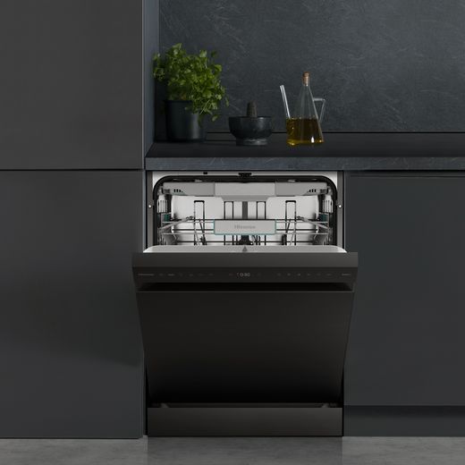 Hisense Standard Dishwasher - Black Inox - Dishwasher in kitchen shot 