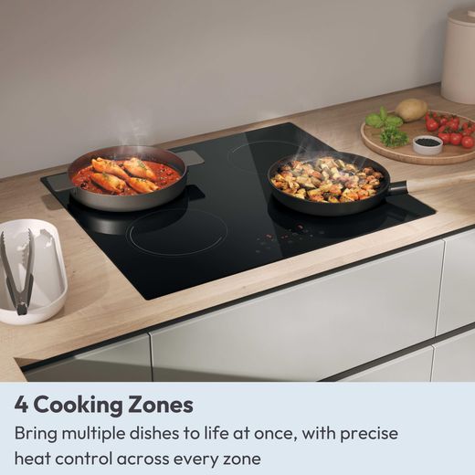 Candy Idea CII647CCAR 60cm Induction Hob - Black Glass - annotation - 4 cooking zone