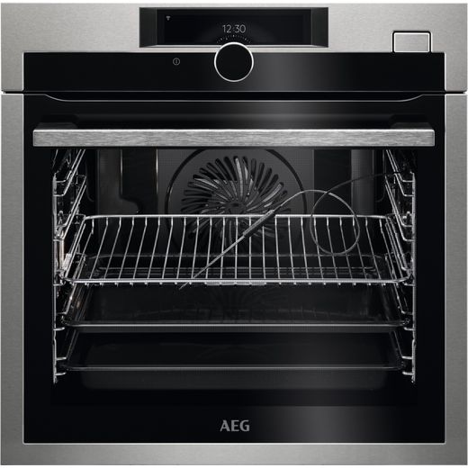 AEG 7000 SteamCrisp® BSE978330M Wifi Connected Built In Electric Single Oven - Black / Stainless Steel - A++ Rated