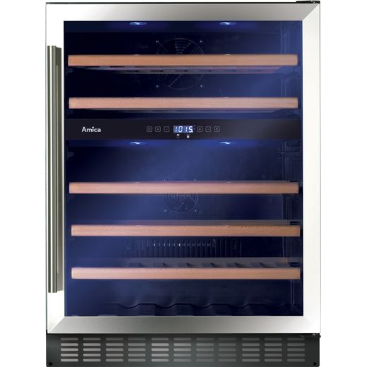 Amica AWC601SS Wine Cooler - Stainless Steel - G Rated