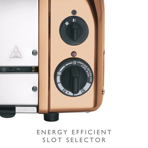 Dualit Classic 27450 2 Slice Toaster - Copper - Annotation - Energy efficient shot