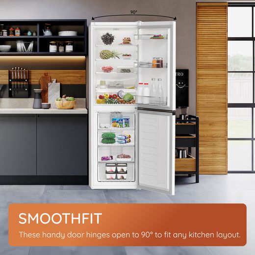 Hotpoint American Fridge Freezer - Black Stainless Steel - Annotation - Smoothfit