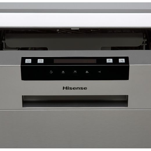 Hisense Slimline Dishwasher - Stainless Steel - Control panel