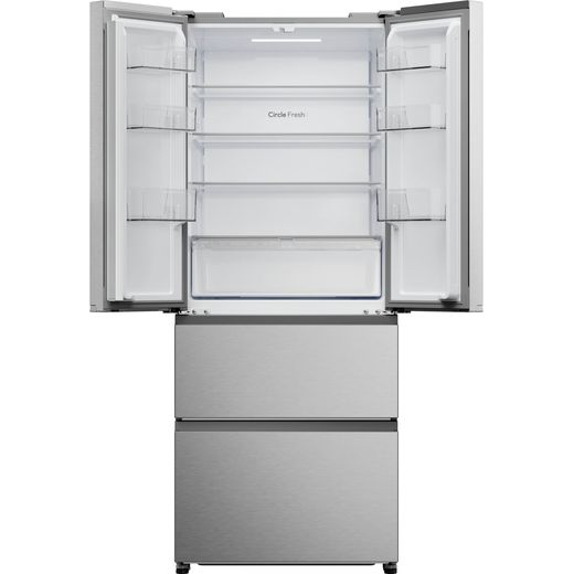 Hoover American Fridge Freezer - Stainless Steel - Front with door open shot