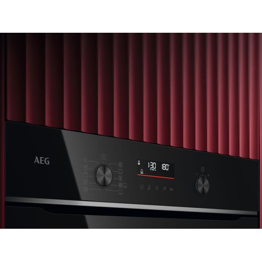 AEG 6000 SenseCook® TS6PB521AB Built In Electric Single Oven with Pyrolytic Cleaning - Black - Control panel
