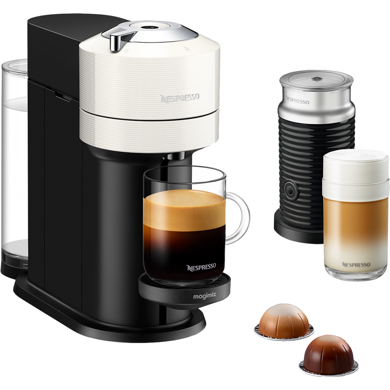 Nespresso by Magimix Vertuo Next & Milk 11710 Pod Coffee Machine