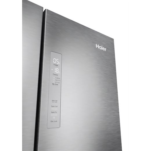 Haier French Series 3 American Fridge Freezer - Platinum Inox - Control panel