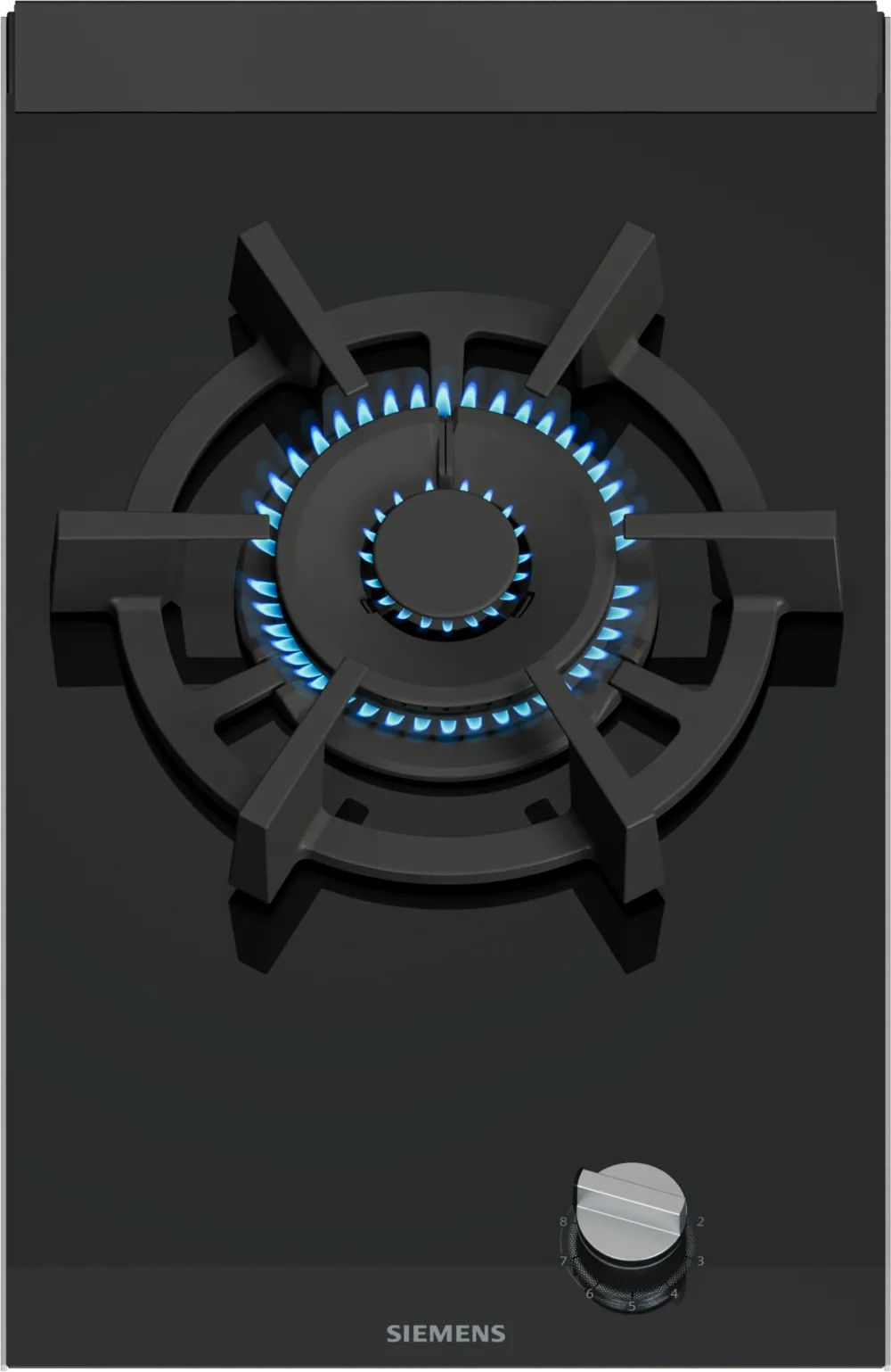 Siemens ER3A6AI10 Gas Hob - 30 cm - Black - Dual Wok Burner