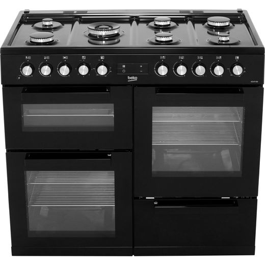 Beko KDVF100K 100cm Dual Fuel Range Cooker - Black