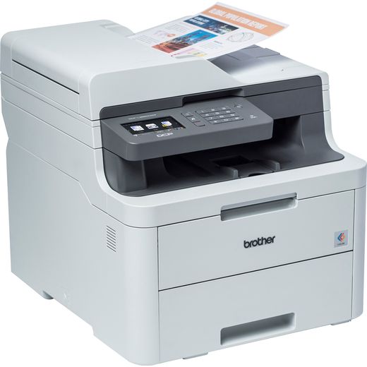 Brother DCP-L3550CDW Wireless Three-in-One Colour Laser Printer, Grey
