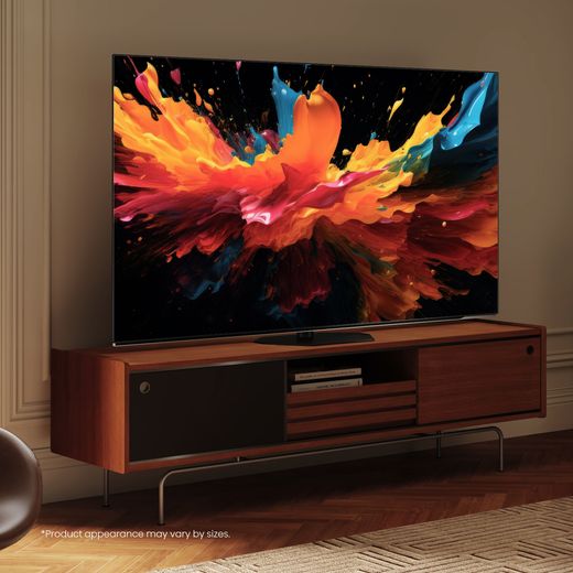 65A85QTUK - Tv in living room shot 