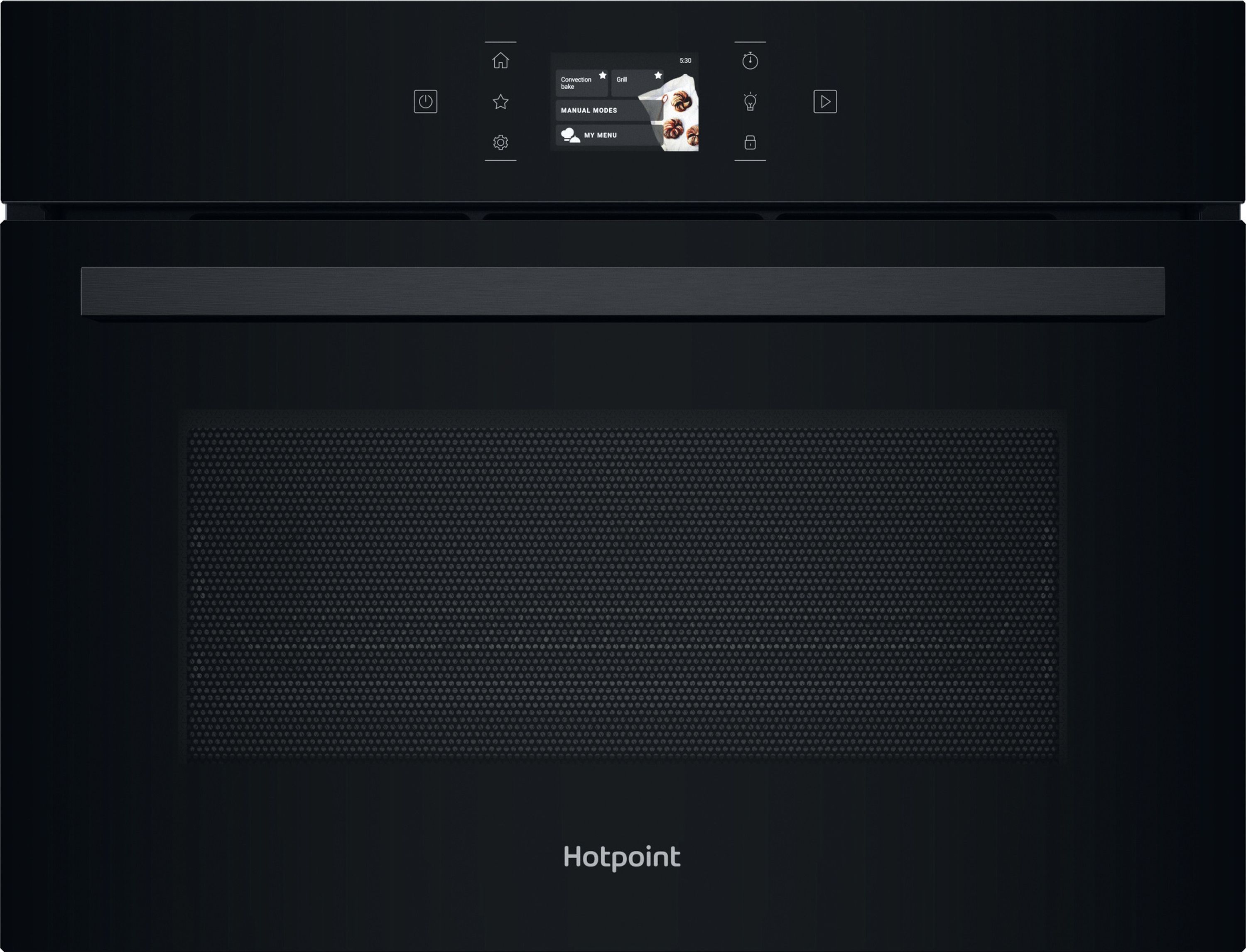 Hotpoint - Built-in Microwave with Grill - 53L - 950W - Black