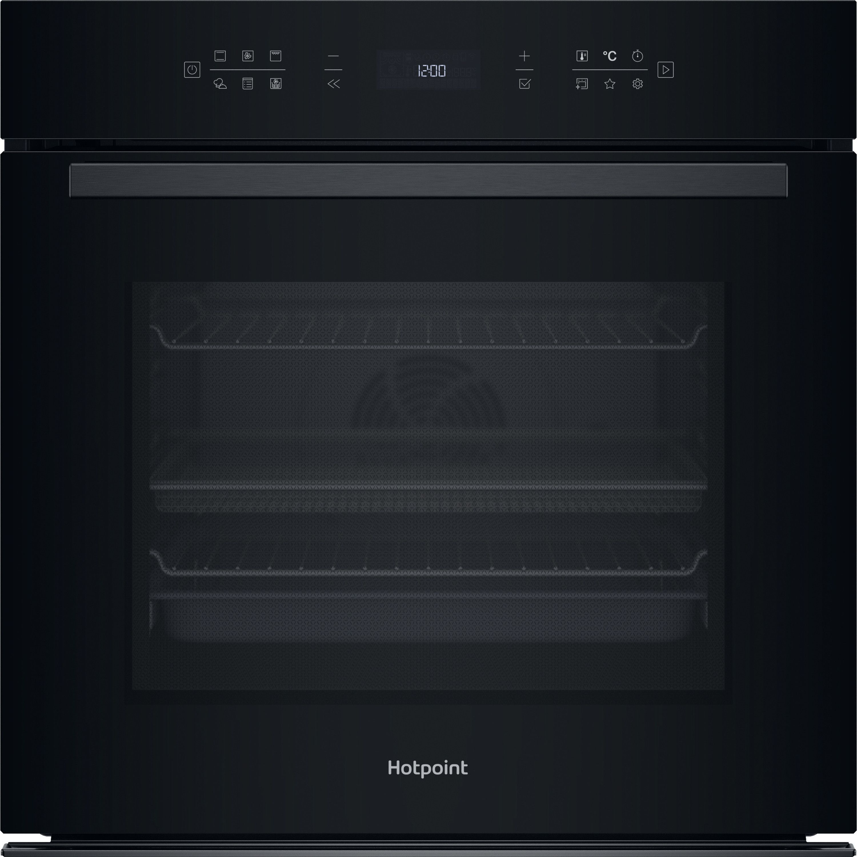 Hotpoint HOI68PT1SBUK Built In Electric Single Oven with Pyrolytic Cleaning - Black - A+ Rated, Black