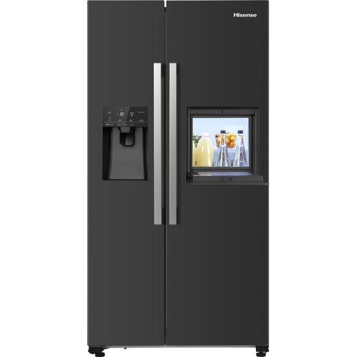 Hisense American Fridge Freezer - Black - Front shot
